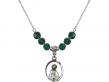  Madonna Medal Birthstone Necklace Available in 15 Colors 