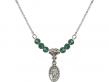  Scapular Medal Birthstone Necklace Available in 15 Colors 