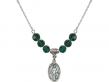  Miraculous Medal Birthstone Necklace Available in 15 Colors 