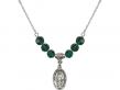  Miraculous Medal Birthstone Necklace Available in 15 Colors 