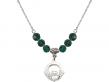  Claddagh Medal Birthstone Necklace Available in 15 Colors 