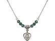  Miraculous Medal Birthstone Necklace Available in 15 Colors 