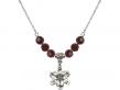  Chastity Medal Birthstone Necklace Available in 15 Colors 