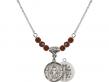  Miraculous Medal Birthstone Necklace Available in 15 Colors 