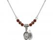  Miraculous Medal Birthstone Necklace Available in 15 Colors 