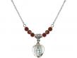  Miraculous Medal Birthstone Necklace Available in 15 Colors 