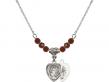  Miraculous Medal Birthstone Necklace Available in 15 Colors 