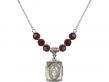  Miraculous Medal Birthstone Necklace Available in 15 Colors 