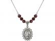  Miraculous Medal Birthstone Necklace Available in 15 Colors 