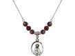  Madonna Medal Birthstone Necklace Available in 15 Colors 