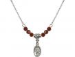  Scapular Medal Birthstone Necklace Available in 15 Colors 