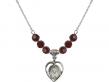  Scapular Medal Birthstone Necklace Available in 15 Colors 