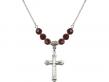  Cross Medal Birthstone Necklace Available in 15 Colors 