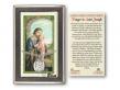  St. Joseph Prayer Card w/Medal 