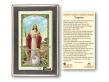  Footprints/Cross Medal w/Prayer Card 