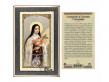  St. Theresa of Lisieux Prayer Card w/Medal 