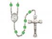  St. Rose Philippine Duchesne Centre w/Fire Polished Bead Rosary in 12 Colors 