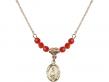  St. Jude Medal Birthstone Necklace Available in 15 Colors 