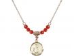  St. Jude Medal Birthstone Necklace Available in 15 Colors 