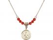  Miraculous Medal Birthstone Necklace Available in 15 Colors 