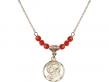  Scapular Medal Birthstone Necklace Available in 15 Colors 