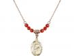  Scapular Medal Birthstone Necklace Available in 15 Colors 