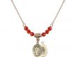  Miraculous Medal Birthstone Necklace Available in 15 Colors 