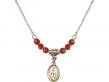  Miraculous Medal Birthstone Necklace Available in 15 Colors 