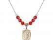  Miraculous Medal Birthstone Necklace Available in 15 Colors 