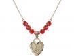  Miraculous Heart Medal Birthstone Necklace Available in 15 Colors 