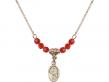  Scapular Medal Birthstone Necklace Available in 15 Colors 