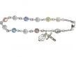  Rosary Bracelet w/Swarovski Austrian Tin Cut AB Bead in Assorted Colors 