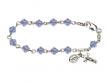  Rosary Bracelet w/Rundell Swarovski Bead for Infant 