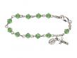  Rosary Bracelet w/Rundell Swarovski Bead for Infant 