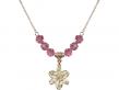  Chastity Medal Birthstone Necklace Available in 15 Colors 