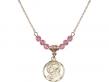  Scapular Medal Birthstone Necklace Available in 15 Colors 