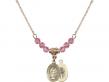  Miraculous Medal Birthstone Necklace Available in 15 Colors 