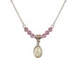  Miraculous Medal Birthstone Necklace Available in 15 Colors 