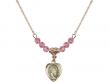  Miraculous Medal Birthstone Necklace Available in 15 Colors 