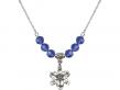  Chastity Medal Birthstone Necklace Available in 15 Colors 