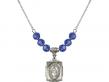  Miraculous Medal Birthstone Necklace Available in 15 Colors 