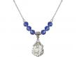  St. Jude Medal Birthstone Necklace Available in 15 Colors 