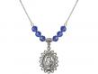  Miraculous Medal Birthstone Necklace Available in 15 Colors 