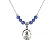  Madonna Medal Birthstone Necklace Available in 15 Colors 