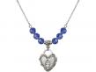  Miraculous Heart Medal Birthstone Necklace Available in 15 Colors 