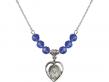  Scapular Medal Birthstone Necklace Available in 15 Colors 