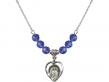  St. Jude Medal Birthstone Necklace Available in 15 Colors 