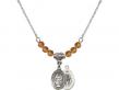  Miraculous Medal Birthstone Necklace Available in 15 Colors 