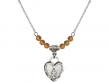  Miraculous Heart Medal Birthstone Necklace Available in 15 Colors 