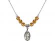  Miraculous Medal Birthstone Necklace Available in 15 Colors 